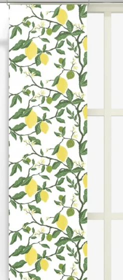 Arvidssons textil Panelgardiner|Citronträd gul panelgardiner