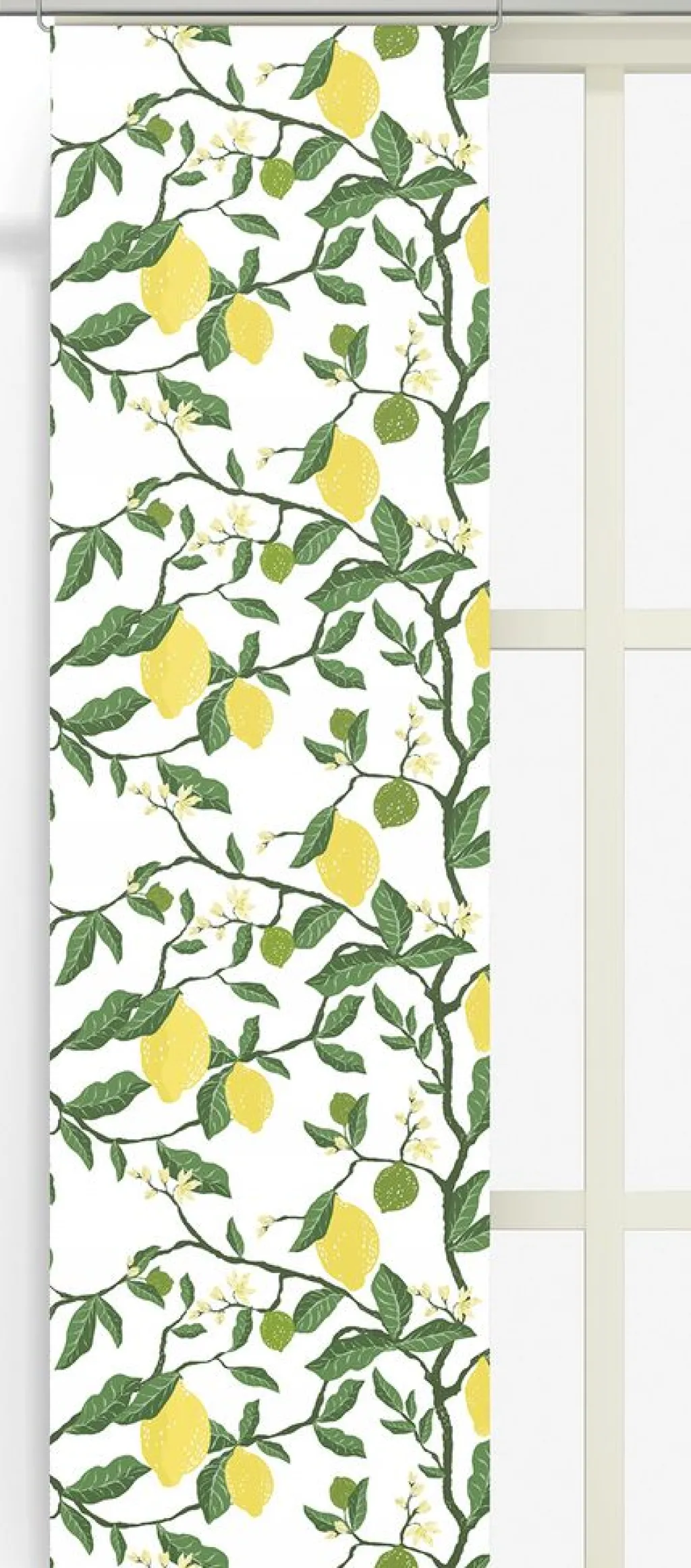 Arvidssons textil Panelgardiner|Citronträd gul panelgardiner