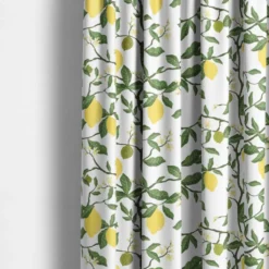Arvidssons textil Gardintyger Mönstrade|Arvidssons Textil|Citronträd gul - tyg med citroner