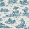 Gardintyger Mönstrade|Classic Shepherd Scene blå Tyg