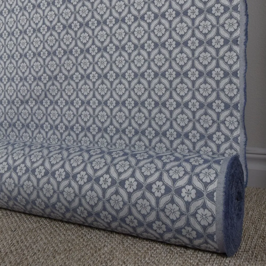Mönstrade Möbeltyger|Bolster|Clover marin tyg