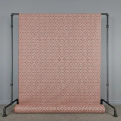Mönstrade Möbeltyger|Bolster|Clover terracotta tyg