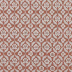 Mönstrade Möbeltyger|Bolster|Clover terracotta tyg