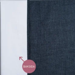Mörkläggningsgardiner|Gardiner Enfärgade|Cru blå mörkläggningsgardin dubbel bredd 1-pack