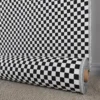 Nordisk Textil Rutiga Möbeltyger|Damier schackrutigt jaquardtyg i svart och vitt för möbelklädsel