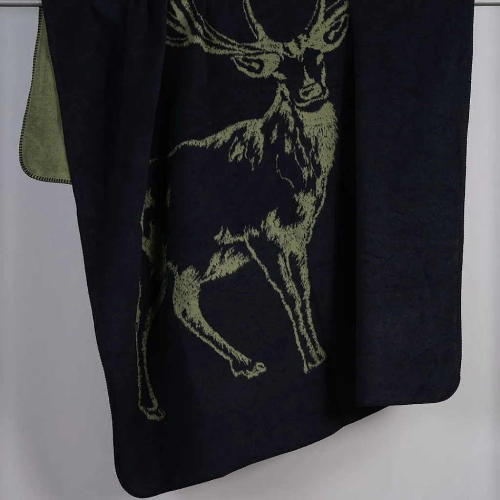 Biederlack Bomullsfiltar|Deer grön filt