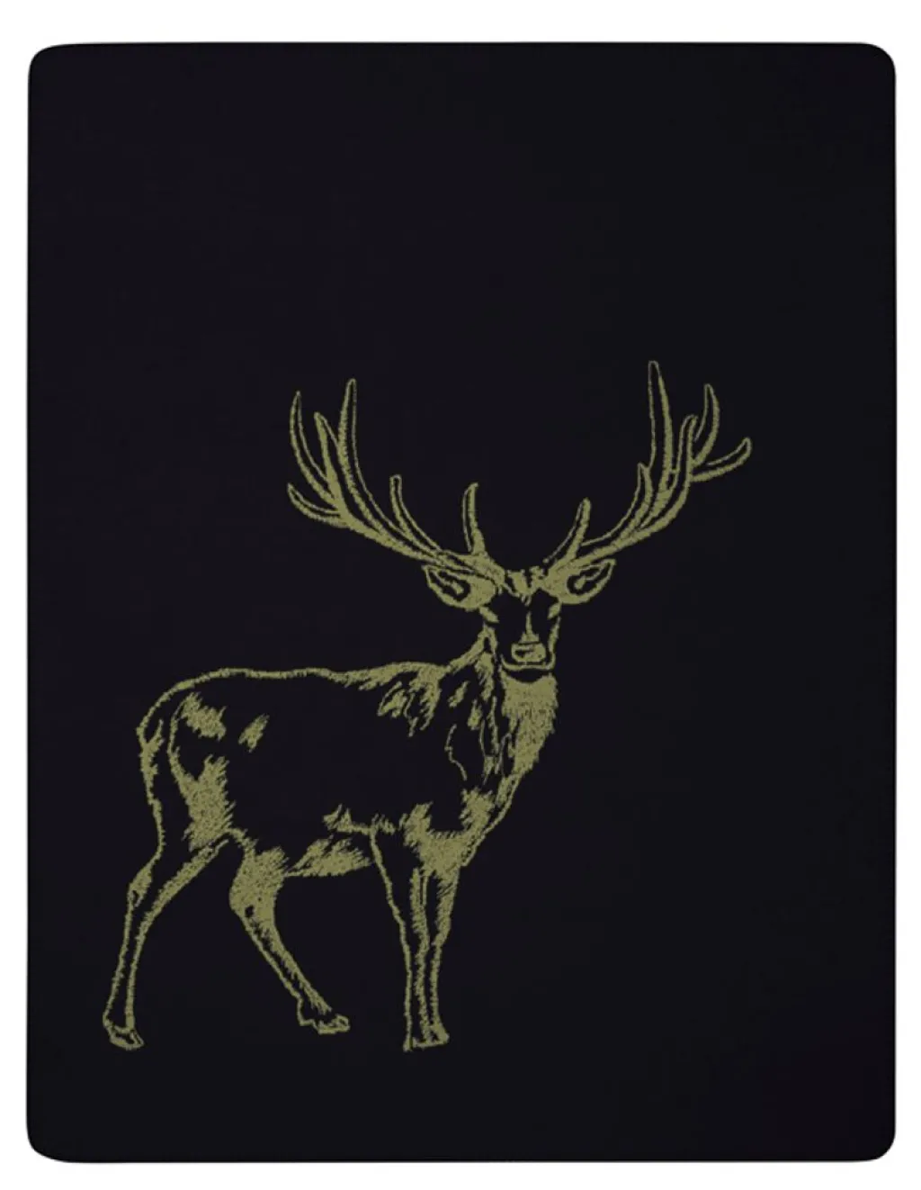 Biederlack Bomullsfiltar|Deer grön filt