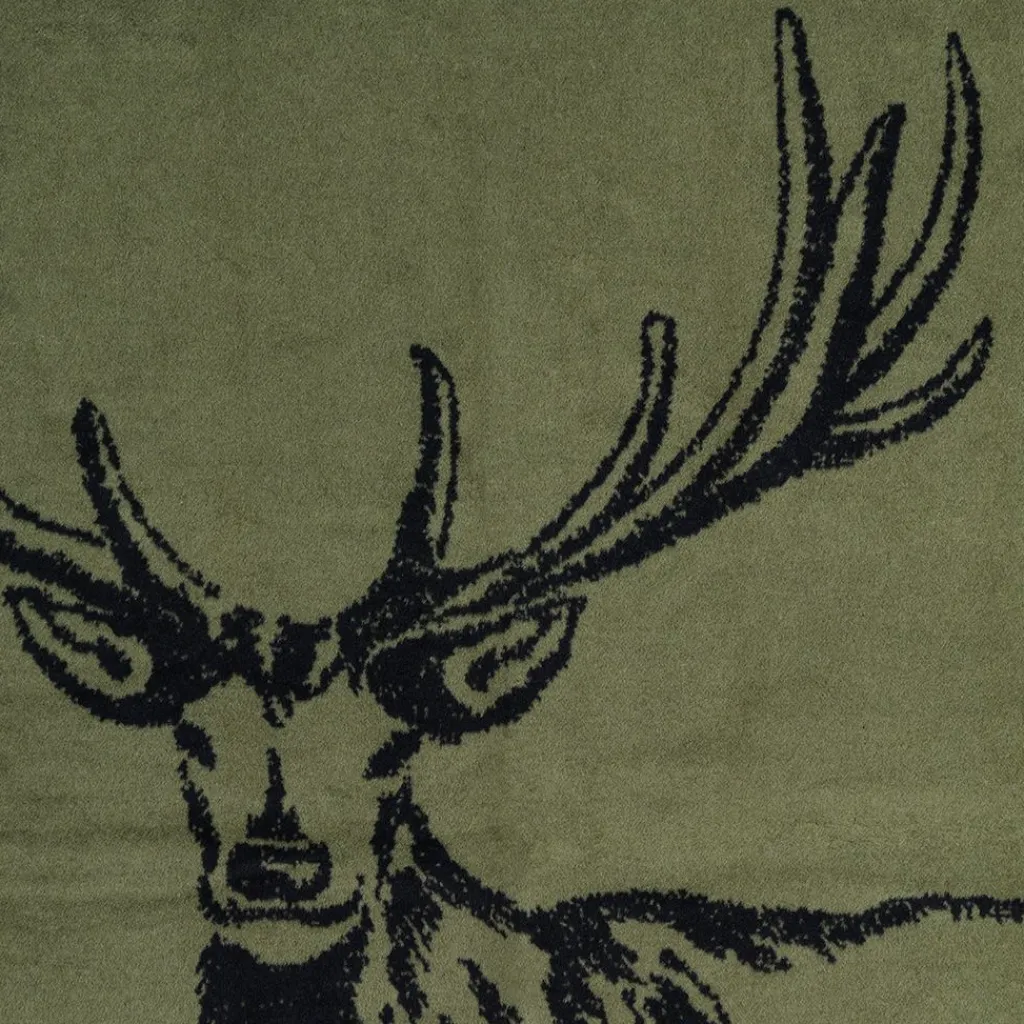 Biederlack Bomullsfiltar|Deer grön filt