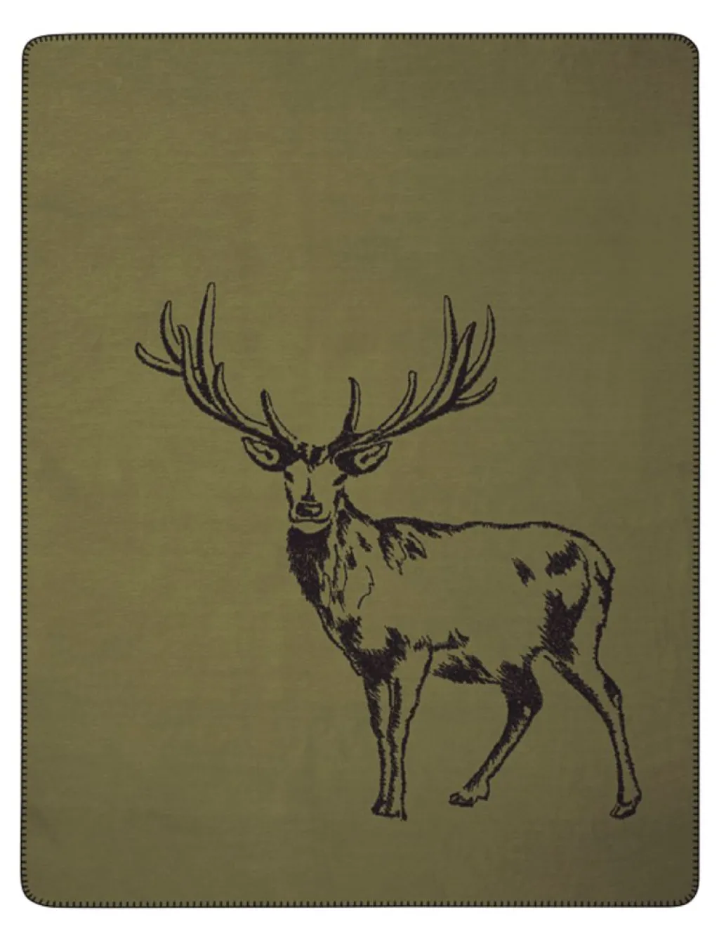 Biederlack Bomullsfiltar|Deer grön filt
