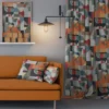 Nordisk Textil Gardintyger Mönstrade|Delaunay tyg