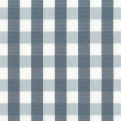 Nordisk Textil Rutiga Möbeltyger|Rutor & Ränder|Dewon duvblå-vit rutigt tyg