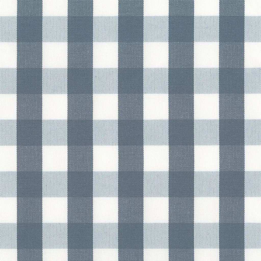 Nordisk Textil Rutiga Möbeltyger|Rutor & Ränder|Dewon duvblå-vit rutigt tyg