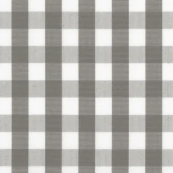 Nordisk Textil Rutiga Möbeltyger|Rutor & Ränder|Dewon ljusgrå-vit rutigt tyg
