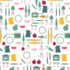 Arvidssons textil Tygkasse|Dinner grön tygkasse