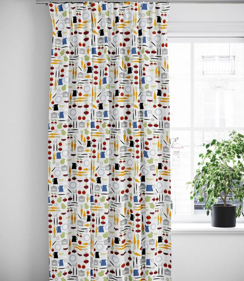 Arvidssons textil Gardiner Mönstrade|Dinner multi gardiner