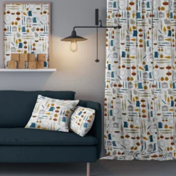 Arvidssons textil Gardintyger Mönstrade|Arvidssons Textil|Dinner petrol tyg