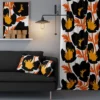 Arvidssons textil Gardintyger Mönstrade|Rea Gardintyger|Donna orange tyg