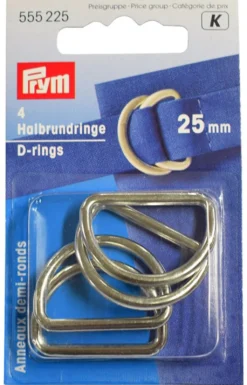 Prym Diverse|D-ring silver 25mm