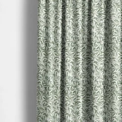 Nordisk Textil Arts & Crafts Tyger|Gardintyger Mönstrade|Ester allmogegrön tyg – klassiskt bladmönster i allmogegrönt