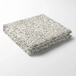 Nordisk Textil Bordsduk|Ester beige bordsduk med tidlöst bladmönster