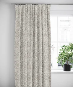 Nordisk Textil Gardiner Mönstrade|Ester beige gardiner med tidlöst bladmönster