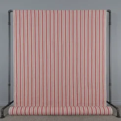 Nordisk Textil Rutor & Ränder|Eugene röd-beige randigt tyg
