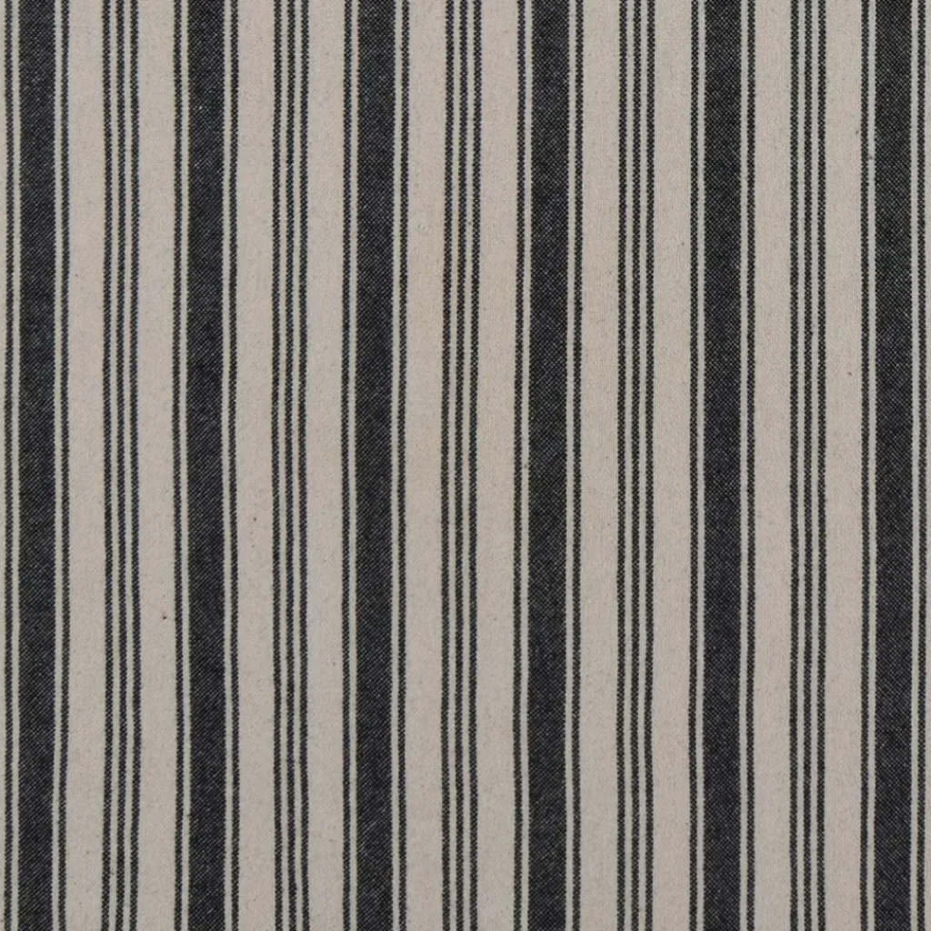 Nordisk Textil Rutor & Ränder|Eugene svart-beige randigt tyg