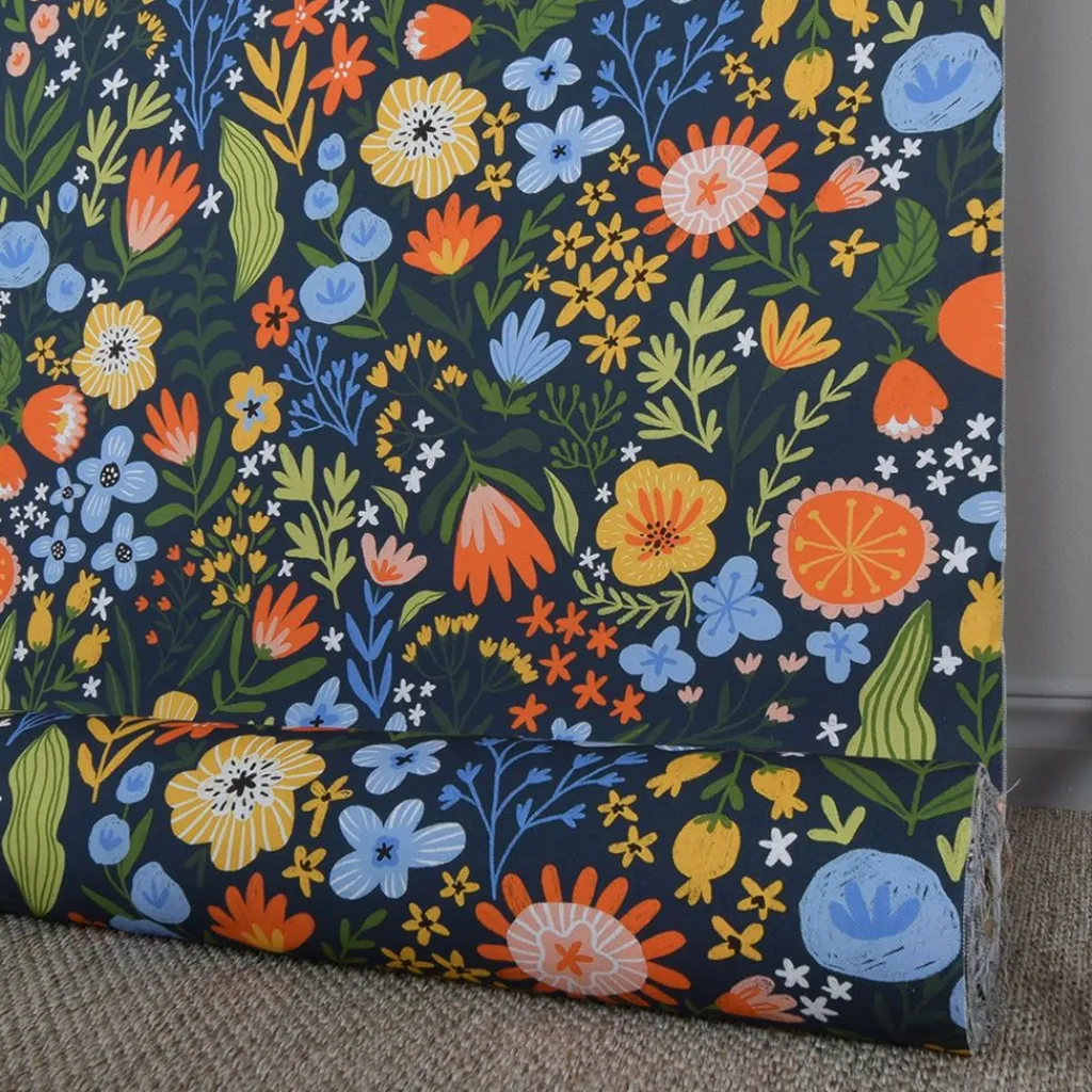 Gardintyger Mönstrade|Evening Blossom tyg