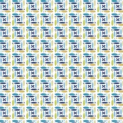Arvidssons textil Gardintyger Mönstrade|Arvidssons Textil|Fina fisken turkos tyg – lekfullt designat med retro känsla