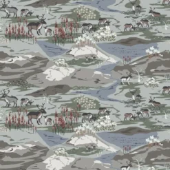 Arvidssons textil Gardintyger Mönstrade|Arvidssons Textil|Fjällängar beige tyg