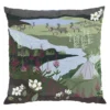 Arvidssons textil Mönstrade Kuddfodral|Fjällvandring grön-blå kuddfodral