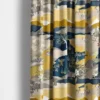 Arvidssons textil Gardintyger Mönstrade|Arvidssons Textil|Fjällvandring gul-blå tyg