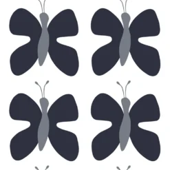 Arvidssons textil Gardintyger Mönstrade|Arvidssons Textil|Fjäril grå tyg