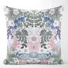 Arvidssons textil Mönstrade Kuddfodral|Fjärilsblom kuddfodral turkos-rosa - fjärilar och blommor