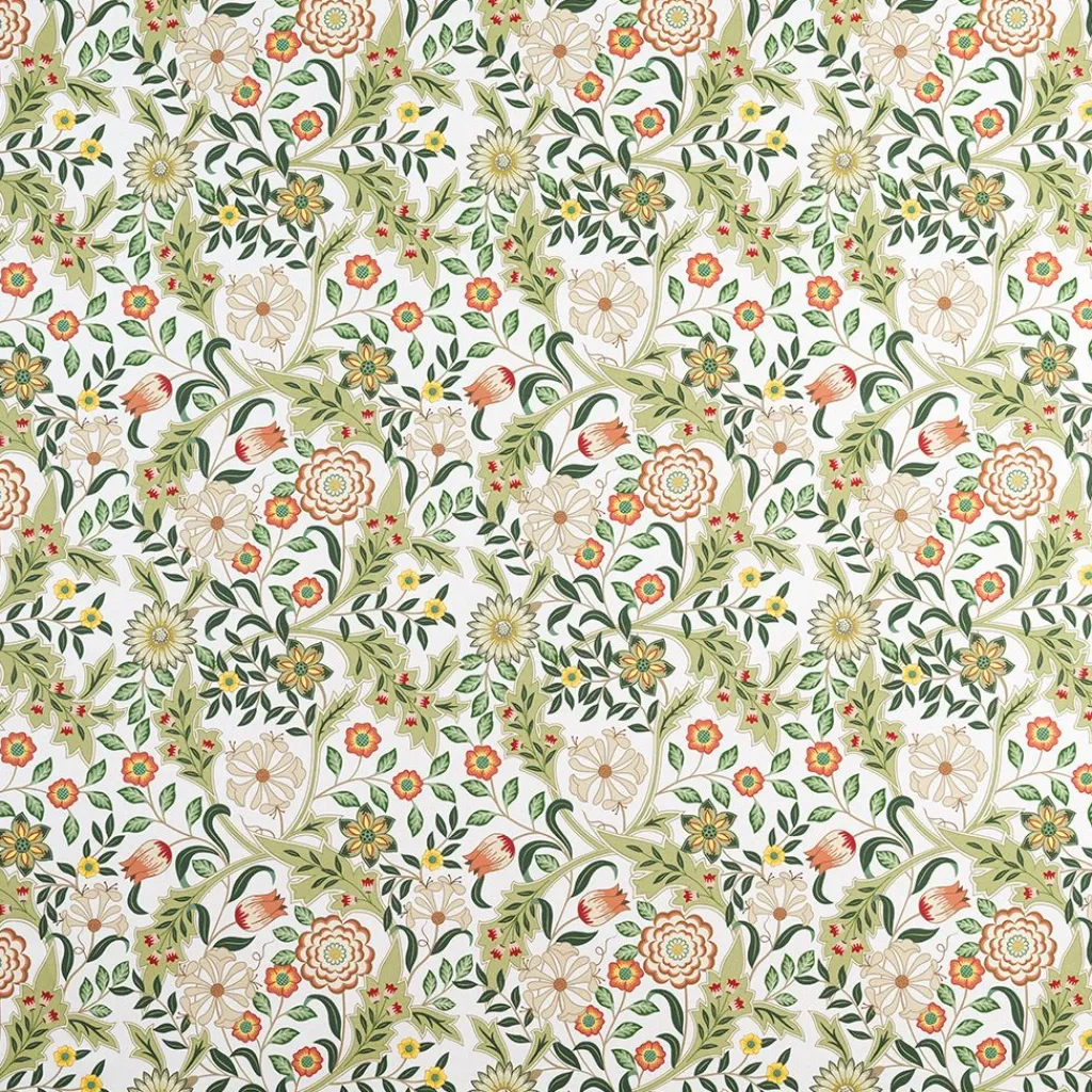 Nordisk Textil Arts & Crafts Tyger|Gardintyger Mönstrade|Flora grön tyg