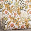 Nordisk Textil Arts & Crafts Tyger|Gardintyger Mönstrade|Flora ockra tyg