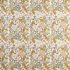 Nordisk Textil Arts & Crafts Tyger|Gardintyger Mönstrade|Flora ockra tyg