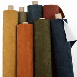 Nordisk Textil Enfärgade Möbeltyger|Flow burnt brick möbeltyg – Mjuk & slitstark chenille