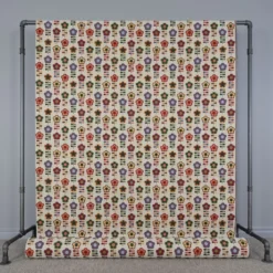 Blommiga Möbeltyger|Mönstrade Möbeltyger|Flower power retro möbeltyg