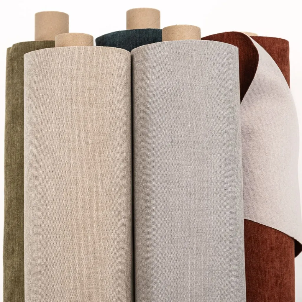 Nordisk Textil Enfärgade Möbeltyger|Flow silver möbeltyg – Mjuk & slitstark chenille