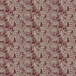 Arvidssons textil Gardintyger Mönstrade|Arvidssons Textil|Fýri beige-röd linnelook tyg
