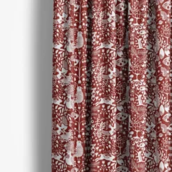 Arvidssons textil Gardiner Mönstrade|Julgardiner|Fýri röd gardiner