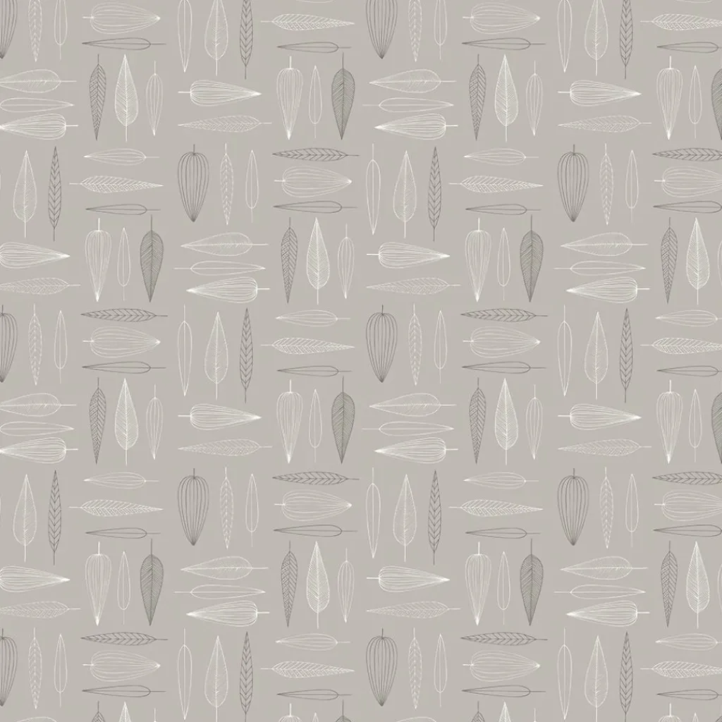 Arvidssons textil Gardintyger Mönstrade|Arvidssons Textil|Frostblad beige tyg – metervara med bladmotiv