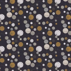 Arvidssons textil Gardintyger Mönstrade|Arvidssons Textil|Frö svart-grå tyg