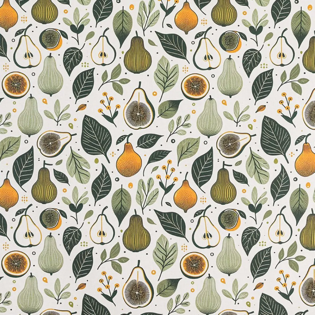 Arts & Crafts Tyger|Gardintyger Mönstrade|Fruits tyg