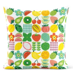 Arvidssons textil Mönstrade Kuddfodral|Fruktstund multi kuddfodral