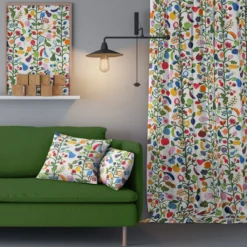 Arvidssons textil Gardiner Mönstrade|Fruktträd multi gardiner