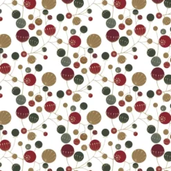 Arvidssons textil Juldukar|Bordsduk|Frö vit-röd bordsduk