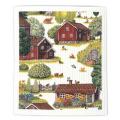 Arvidssons textil Disktrasor|Ginaklunda disktrasa – lantligt motiv i naturligt material