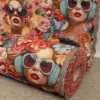 Nordisk Textil Mönstrade Möbeltyger|Girl power – gobelängtyg med effektfyllt popart-mönster